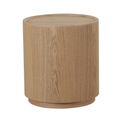 LA Furniture Quillen Modern Natural Ash Round End Table VGOD-24DY037E Contemporary Style by Vig Furnitrue Number 83156 Catch Home Goods