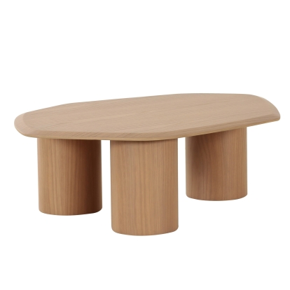 LA Furniture Seymour Modern White Oak Coffee Table VGOD-LZ-403C-A Contemporary Style by Vig Furnitrue Number 83168 Catch Home Goods