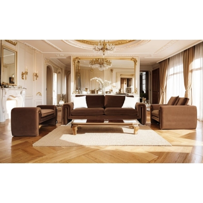 LA Furniture Bentley Modern Brown Velvet Sofa Set VGAH-AG146-SET-BRN Contemporary Style by Vig Furnitrue Number 83477 Catch Home Goods