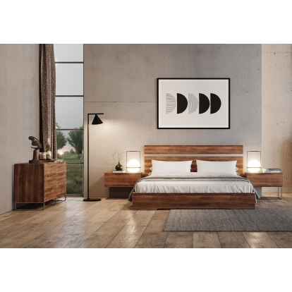 LA Furniture Lorenzo Italian Modern Light Oak 4-Piece Bedroom Set VGACLORENZO-4PC-SET Contemporary Style by Vig Furnitrue Number 85625|85626 Catch Home Goods