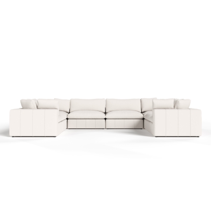 LA Furniture Vicki Modern Off-White Fabric Modular Sectional-8-Piece Sectional VGKV-KF.8033-MOD-IVORY-8-Piece Sectional Contemporary Style by Vig Furnitrue Number 85587|85587A Catch Home Goods