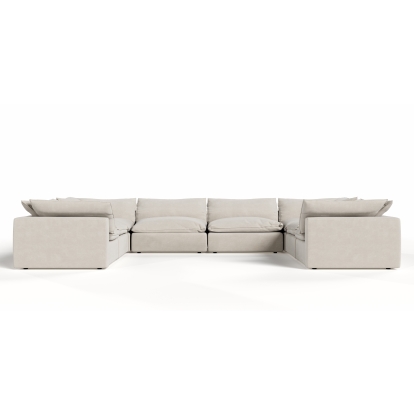 LA Furniture Garman Modern Light Grey Modular Sectional Sofa-8-Piece Sectional VGKKKF2651-MOD-GRY-SECT-8-Piece Sectional Contemporary Style by Vig Furnitrue Number 83557 Catch Home Goods