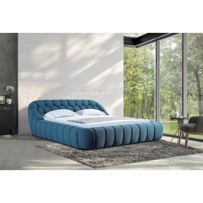 LA Furniture Yolonda Modern Dark Teal Fabric Bed VGEV-A127-BED-C-15 Contemporary Style by Vig Furnitrue Number 81886A|81887 Catch Home Goods