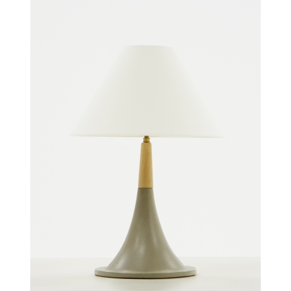 LA Furniture Nunez Modern Concrete & Oak Table Lamp VGGR901645 Contemporary Style by Vig Furnitrue Number 75515 Catch Home Goods