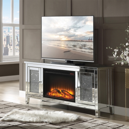 Acme Noralie Tv Stand with Fireplace Model 91770