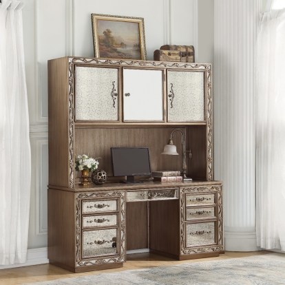 Acme Orianne Executive Computer Desk with Hutch Model 93790