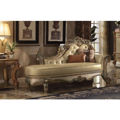 Acme Vendome Chaise with 2 Pillows Model 96485