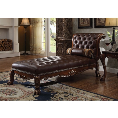 Acme Dresden Chaise with Pillow Model 96487
