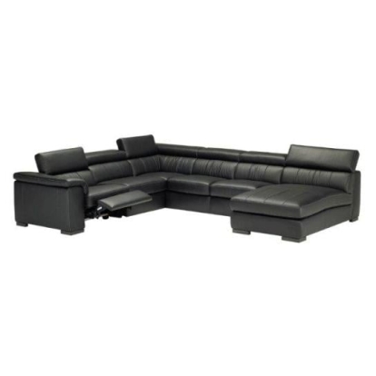 LA Furniture A485 Natuzzi Black Sectional Sofa VGNATUZZIA485 Contemporary Style by Vig Furnitrue Number N/A Catch Home Goods