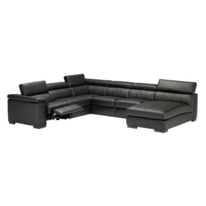 LA Furniture A485 Natuzzi Black Sectional Sofa VGNATUZZIA485 Contemporary Style by Vig Furnitrue Number N/A Catch Home Goods