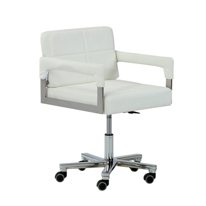 LA Furniture Craig Modern White Bonded Leather Office Chair VGVCA508-WHT Contemporary Style by Vig Furnitrue Number 70567 Catch Home Goods