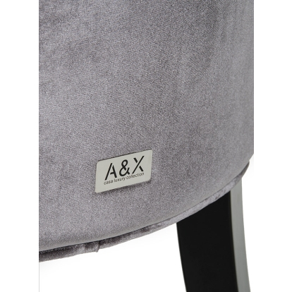 LA Furniture Charlotte Grey Velour Dining Chair (Set of 2) VGUNAA031-GRY Contemporary Style by Vig Furnitrue Number 70685Z Catch Home Goods