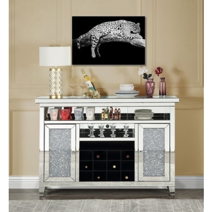 Acme Noralie Wine Cabinet with Led Model AC00526