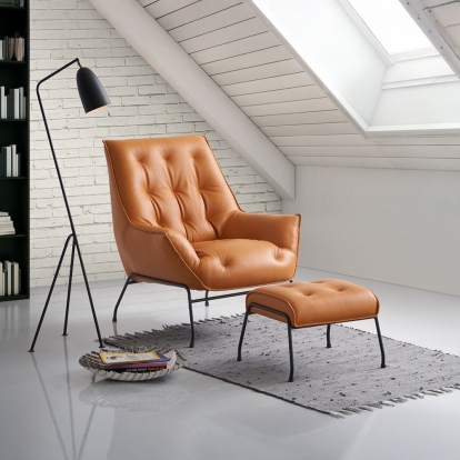 Acme Zusa Accent Chair & Ottoman Model AC02379