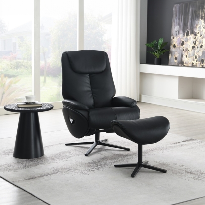 Acme Labonita Motion Accent Chair with Swivel & Ottoman Model AC02992