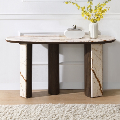 Acme Haidar Console Table with Marble Top Model AC04567