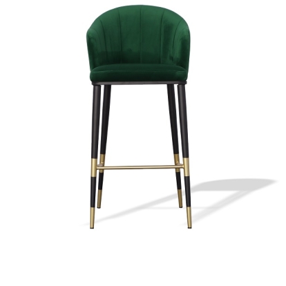 LA Furniture Adak Modern Glam Green with Black & Gold Barstool VGEUMC-9701CH-BS Contemporary Style by Vig Furnitrue Number 77907 Catch Home Goods