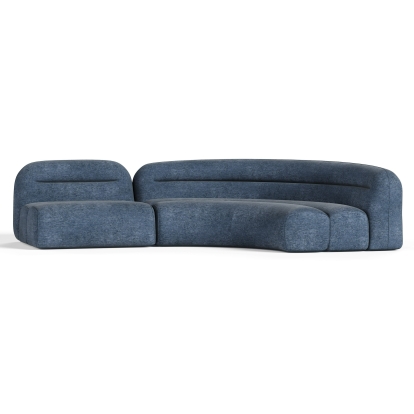 LA Furniture Forman Modern Blue Fabric Modular Sectional Sofa-2-Piece Sectional VGOD-ZW-23029-MOD-BLU-2-Piece Sectional Contemporary Style by Vig Furnitrue Number 83537|83537A Catch Home Goods