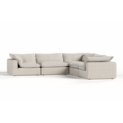 LA Furniture Garman Modern Light Grey Modular Sectional Sofa-5-Piece Sectional VGKKKF2651-MOD-GRY-SECT-5-Piece Sectional Contemporary Style by Vig Furnitrue Number 85556 Catch Home Goods