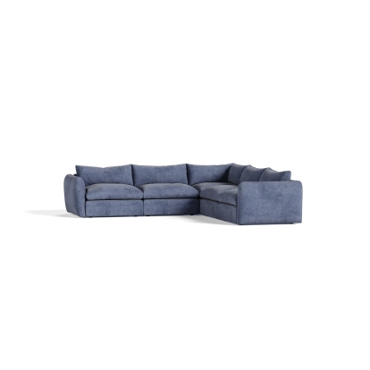 LA Furniture Kinsey Modern Blue Fabric Modular Sectional Sofa-5-Piece Sectional VGKK-KF.8035-MOD-NAVY-5-Piece Sectional Contemporary Style by Vig Furnitrue Number 81139|81139A Catch Home Goods