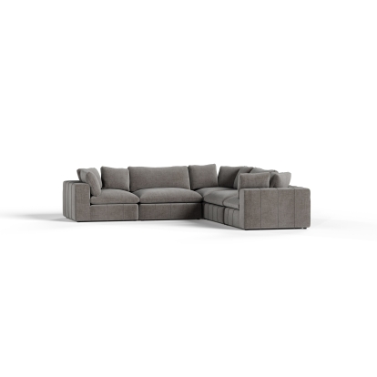 LA Furniture Vicki Modern Grey Fabric Modular Sectional Sofa-5-Piece Sectional VGKK-KF.8033-SECT-GRY-5-Piece Sectional Contemporary Style by Vig Furnitrue Number 83530|83530A Catch Home Goods