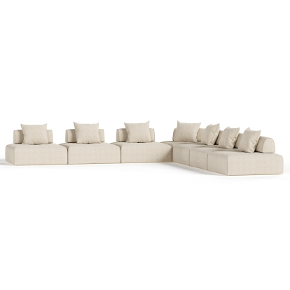 LA Furniture Mondo Modern Modular Beige Fabric Sectional Sofa-7-Piece Sectional VGOD-ZW-22033-MOD-BGE-7-Piece Sectional Contemporary Style by Vig Furnitrue Number 83536|83536A Catch Home Goods
