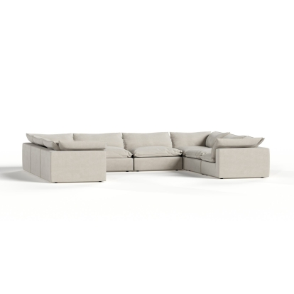 LA Furniture Garman Modern Light Grey Modular Sectional Sofa-8-Piece Sectional VGKKKF2651-MOD-GRY-SECT-8-Piece Sectional Contemporary Style by Vig Furnitrue Number 83557 Catch Home Goods