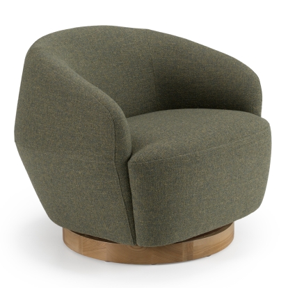LA Furniture Agatha Modern Hemp Fabric Swivel Accent Chair VGKK-KF.A1203-HEMP Contemporary Style by Vig Furnitrue Number 81736|81736A Catch Home Goods
