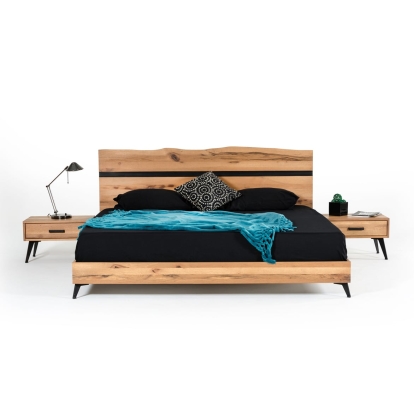 LA Furniture Eastern King Alan Modern Drift Oak Bed VGEDALAN-BED-EK Contemporary Style by Vig Furnitrue Number 73138 Catch Home Goods