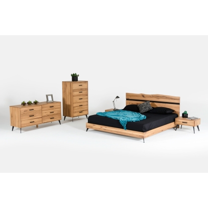 LA Furniture Eastern King Alan Modern Drift Oak Bedroom Set VGEDALAN-SET-EK Contemporary Style by Vig Furnitrue Number 73477 Catch Home Goods