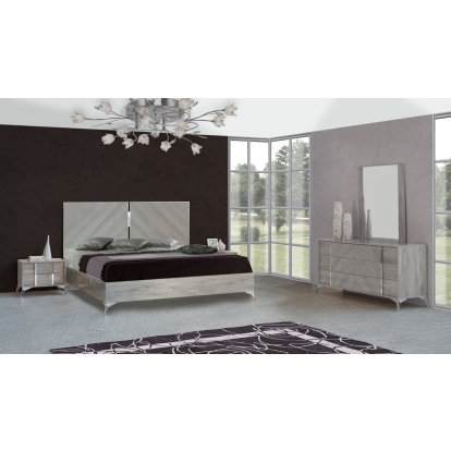 LA Furniture Eastern King Alexa Italian Modern Grey Bedroom Set VGACALEXA-SET-EK Contemporary Style by Vig Furnitrue Number 73793 Catch Home Goods