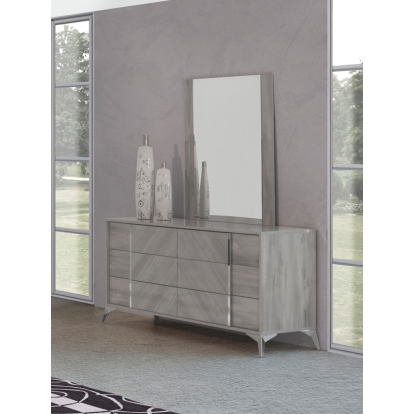 LA Furniture Alexa Italian Modern Grey Dresser VGACALEXA-DRS Contemporary Style by Vig Furnitrue Number 73702 Catch Home Goods