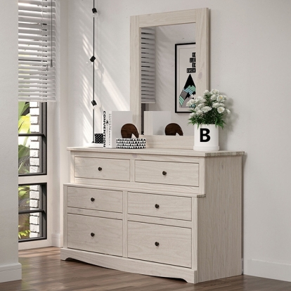 Furniture Of America Stavros Rustic White Dresser Model AM7002WH-D
