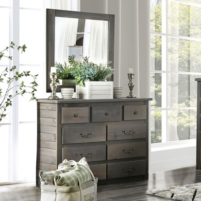 Furniture Of America Rockwall Rustic Weathered Gray Dresser Model AM7973D