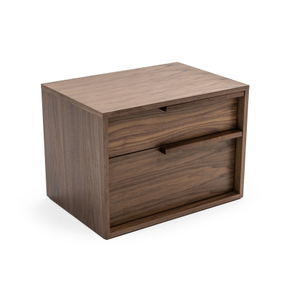 LA Furniture Amberlie Modern Walnut Nightstand VGMABR-96-WAL-NS Contemporary Style by Vig Furnitrue Number 78842 Catch Home Goods