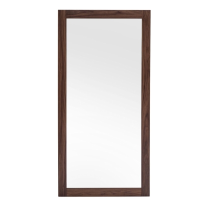 LA Furniture Amberlie Modern Walnut Floor Mirror VGMABR-96-WAL-MIR Contemporary Style by Vig Furnitrue Number 78844 Catch Home Goods