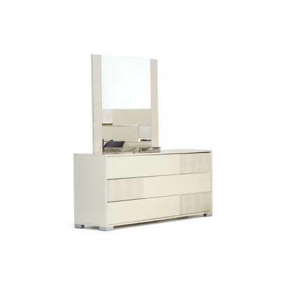 LA Furniture Monza Italian Modern Beige Mirror VGACANCONA-MIR-BGE Contemporary Style by Vig Furnitrue Number 17507 Catch Home Goods