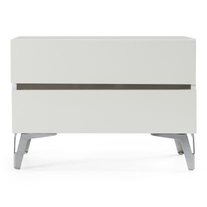 LA Furniture Angela Italian Modern White Nightstand VGACANGELA-NS Contemporary Style by Vig Furnitrue Number 75994 Catch Home Goods
