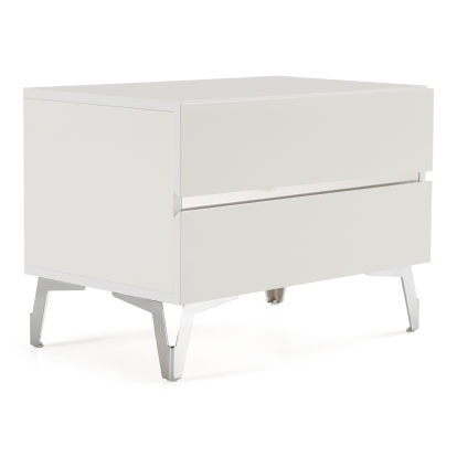 LA Furniture Angela Italian Modern White Nightstand VGACANGELA-NS Contemporary Style by Vig Furnitrue Number 75994 Catch Home Goods