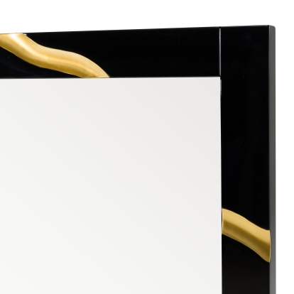 LA Furniture Aspen Modern Black Large Mirror VGVC-J1801-M-L-MIR Contemporary Style by Vig Furnitrue Number 80130 Catch Home Goods