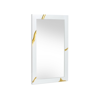 LA Furniture Aspen Modern White Mirror VGVCJ1801-WHT-MIR Contemporary Style by Vig Furnitrue Number 75863 Catch Home Goods