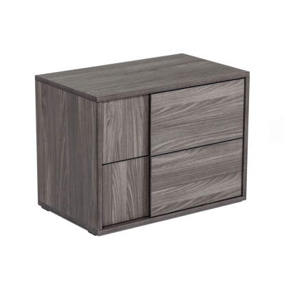 LA Furniture Asus Italian Modern Elm Grey Nightstand VGACASUS-NS-GRY-3 Contemporary Style by Vig Furnitrue Number 76496 Catch Home Goods