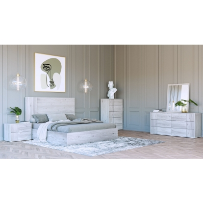 LA Furniture Eastern King Asus Modern Italian White Bedroom Set VGACASUS-WHT-SET-EK Contemporary Style by Vig Furnitrue Number 78408 Catch Home Goods