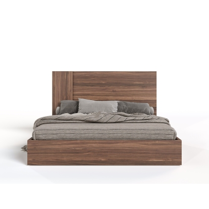 LA Furniture Asus Italian Modern Walnut Bed VGACASUS-BED Contemporary Style by Vig Furnitrue Number 77638|77006A Catch Home Goods