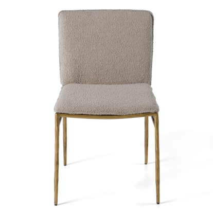 LA Furniture Atlanta Modern Beige Fabric & Brass Dining Chair VGMY-3739-BGE Contemporary Style by Vig Furnitrue Number 81800 Catch Home Goods