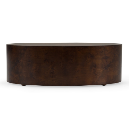 LA Furniture August Modern Dark Walnut Burl Round Coffee Table VGMY-5377-R-WAL Contemporary Style by Vig Furnitrue Number 85794 Catch Home Goods