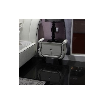 LA Furniture Auspicious Transitional White Nightstand VGSLE-AUSPICIOUS-NS Contemporary Style by Vig Furnitrue Number 14431 Catch Home Goods