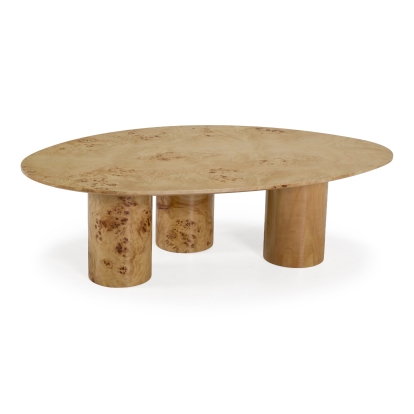 LA Furniture Avril Modern Burl Freeform Coffee Table VGDW-J5916 Contemporary Style by Vig Furnitrue Number 82792A Catch Home Goods