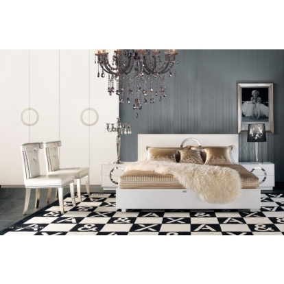 LA Furniture Queen Ovidius Modern Queen Bedroom Set VGUNAW223-180-WHT-SET-Q Contemporary Style by Vig Furnitrue Number 71525 Catch Home Goods