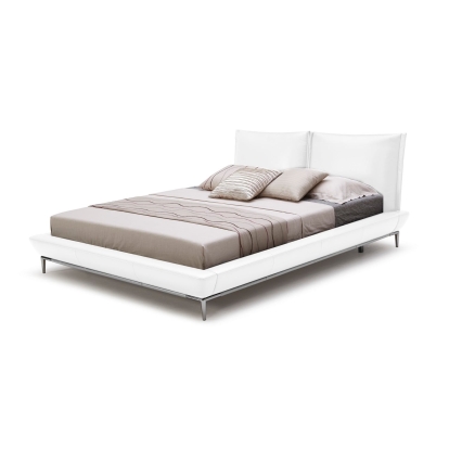 LA Furniture Eastern King Loft Modern White Eco-Leather Bed VGKKB-207-WHT-EK Contemporary Style by Vig Furnitrue Number 74199|74199A Catch Home Goods
